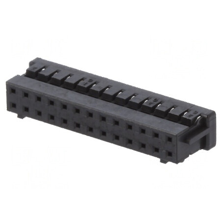 Conector cablu-cablu 26 PIN DF11 2mm mufă mamă drept | Electronic-mag.ro | Componente Electronice