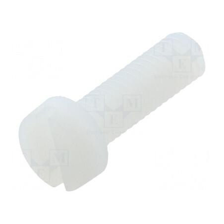 Şurub M6x20 Cap Rotund Crestat 1,7mm Poliamidă UL94V-2 | Electronic-mag.ro | Componente Electronice