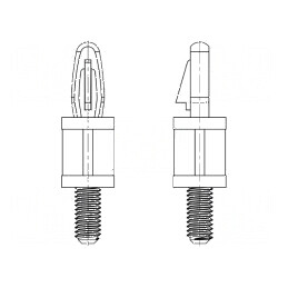 Distanțier PCB Poliamidă 66 25,4mm 4mm | Electronic-mag.ro | Componente Electronice
