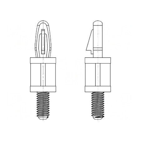 Distanțier PCB Poliamidă 66 25,4mm 4mm | Electronic-mag.ro | Componente Electronice