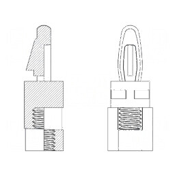 Distanţier PCB poliamidă 66 9,5mm 4mm | Electronic-mag.ro | Componente Electronice