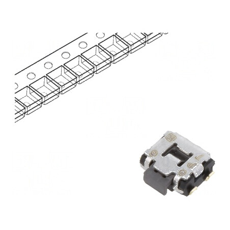 Microîntrerupător TACT SPST 0,05A/12VDC SMT 2,2N EVQP7 | Electronic-mag.ro | Componente Electronice