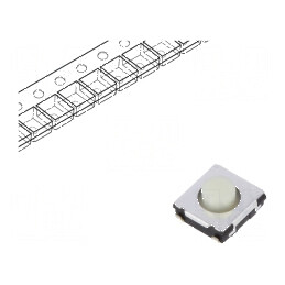 Microîntrerupător TACT SPST 0,02A/15VDC SMT Poz: 2 | Electronic-mag.ro | Componente Electronice