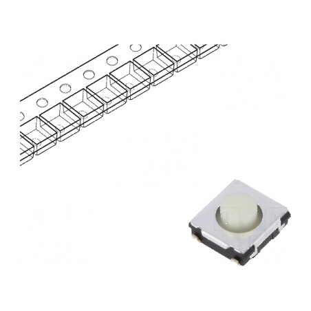 Microîntrerupător TACT SPST 0,02A/15VDC SMT Poz: 2 | Electronic-mag.ro | Componente Electronice