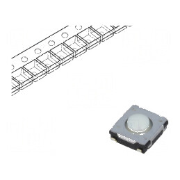 Microîntrerupător TACT SPST 0,02A 15VDC SMT Poz. 2 | Electronic-mag.ro | Componente Electronice