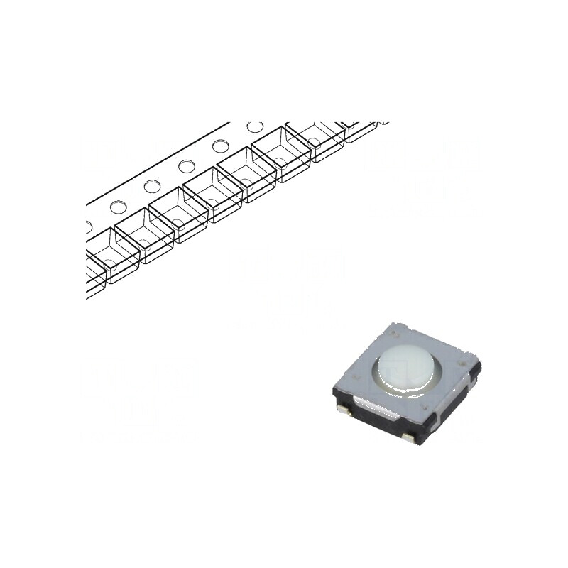 Microîntrerupător TACT SPST 0,02A 15VDC SMT Poz. 2 | Electronic-mag.ro | Componente Electronice