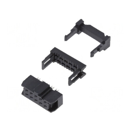 Conector IDC mufă mamă 10 PIN pentru cablu-bandă 1,27mm | Electronic-mag.ro | Componente Electronice