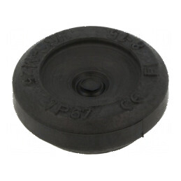Manșon elastomer termoplastic TPE negru 25mm | Electronic-mag.ro | Componente Electronice