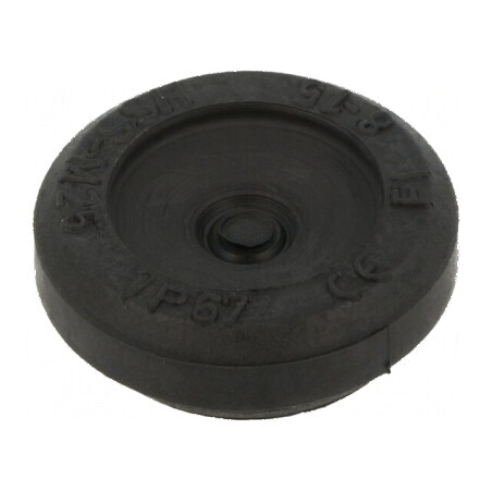 Manșon elastomer termoplastic TPE negru 25mm | Electronic-mag.ro | Componente Electronice