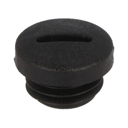 Capac de protecție M12 1,5 IP54 poliamidă neagră 6mm | Electronic-mag.ro | Componente Electronice