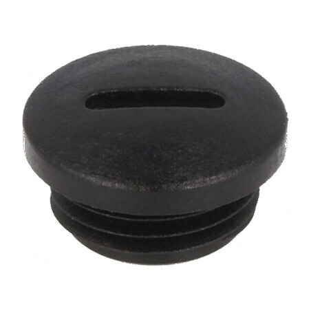 Capac protecție M16 1,5 IP54 poliamidă neagră 7mm | Electronic-mag.ro | Componente Electronice