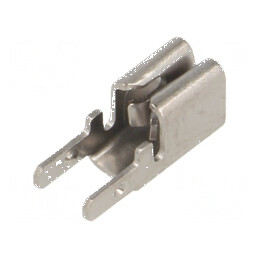 Terminal plat 6,4mm mamă dublă THT alamă cositorit 0,5-0,8mm | Electronic-mag.ro | Componente Electronice