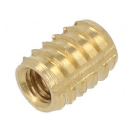 Adaos filetat alamă M3 6,25mm pentru plastic BN 37915 | Electronic-mag.ro | Componente Electronice