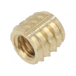Adaos filetat alamă M4, 5,6mm pentru plastic - BN 37915 | Electronic-mag.ro | Componente Electronice