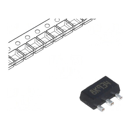 Stabilizator de tensiune liniar nereglabil 12V 0,1A SOT89 | Electronic-mag.ro | Componente Electronice