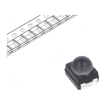 LED SMD PLCC2 galben 1400-3550mcd 3x3,4x3,5mm 55° 20mA | Electronic-mag.ro | Componente Electronice