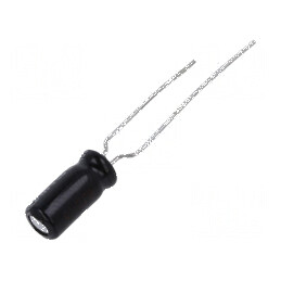Condensator electrolitic THT 10uF 50VDC 5x11mm Raster 5mm | Electronic-mag.ro | Componente Electronice