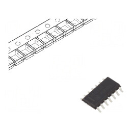 Buffer digital non-inversor CMOS TTL SMD SO14 HC 4 canale | Electronic-mag.ro | Componente Electronice