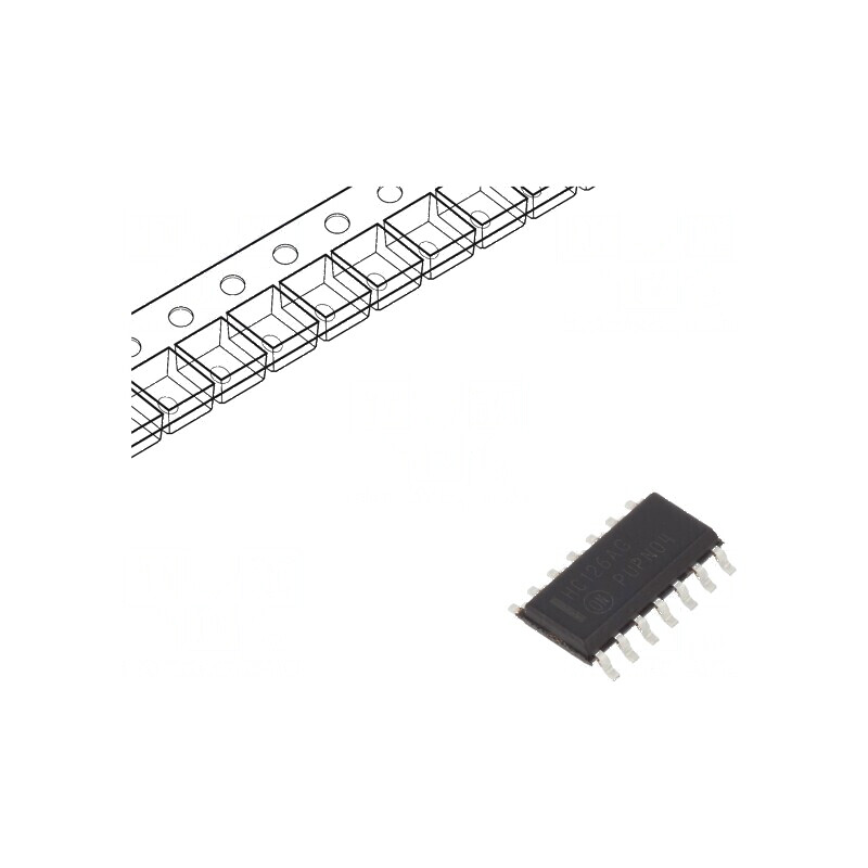 Buffer digital non-inversor CMOS TTL SMD SO14 HC 4 canale | Electronic-mag.ro | Componente Electronice