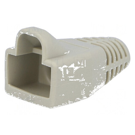 Protecție mufă RJ45 6mm gri deschis | Electronic-mag.ro | Componente Electronice