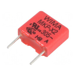 Condensator polipropilenă X2 10nF THT 4x9x10mm ±10% 7,5mm | Electronic-mag.ro | Componente Electronice