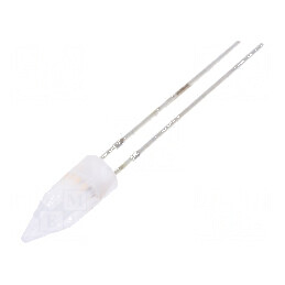 LED 5mm Alb Cald Imitare Efect Lumânare cu Clipire 180° 20mA | Electronic-mag.ro | Componente Electronice