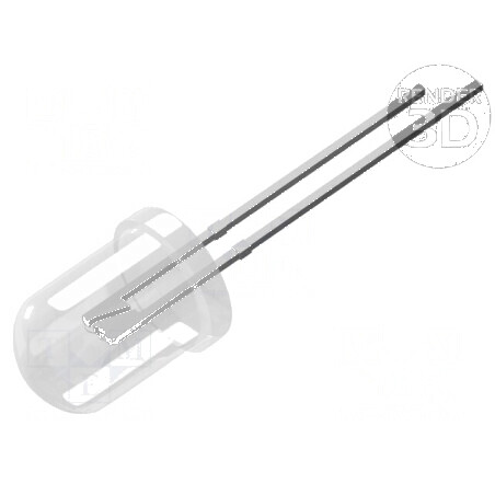 LED 10mm Alb Rece 30000-35000mcd 30° Convex | Electronic-mag.ro | Componente Electronice