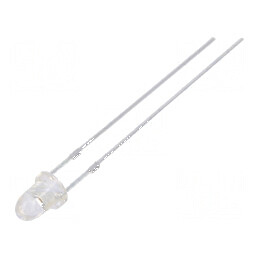 LED 3mm roșie 18000-22000 mcd 15° convex | Electronic-mag.ro | Componente Electronice