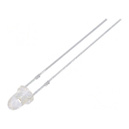 LED 3mm roșie 18000-22000 mcd 15° convex | Electronic-mag.ro | Componente Electronice