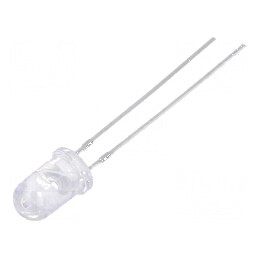 LED 5mm roșie 22000-25000mcd 15° convex | Electronic-mag.ro | Componente Electronice