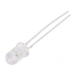 LED 5mm roșie 2180-3000mcd 60° convex | Electronic-mag.ro | Componente Electronice