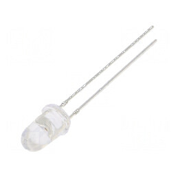LED 5mm roșie 43000÷50000mcd 8° convex | Electronic-mag.ro | Componente Electronice