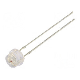 LED 4,8mm roșie 1120-1560mcd 100° convex | Electronic-mag.ro | Componente Electronice