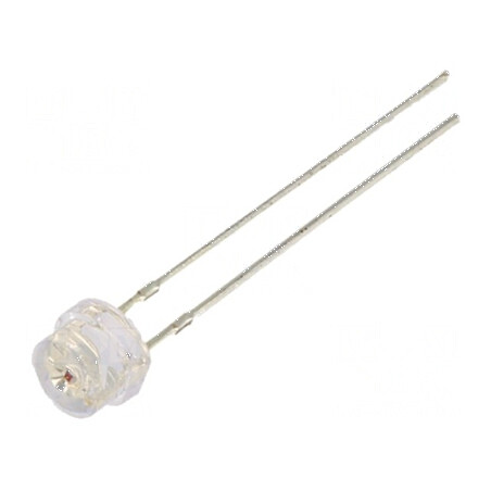LED 4,8mm roșie 1120-1560mcd 100° convex | Electronic-mag.ro | Componente Electronice