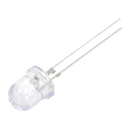 LED galben 8mm 35000-40000mcd 30° convex | Electronic-mag.ro | Componente Electronice