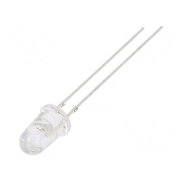 LED galben 5mm 43000-50000mcd 8° convex | Electronic-mag.ro | Componente Electronice