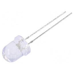 LED 8mm Albastru 1120-1560mcd 30° Convex | Electronic-mag.ro | Componente Electronice