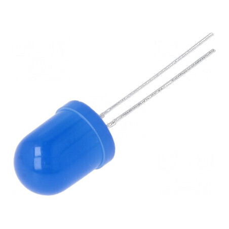 LED 10mm Albastru 500-1120mcd 30° Convex | Electronic-mag.ro | Componente Electronice