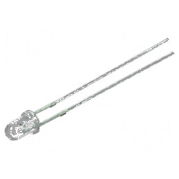 LED 3mm Albastru 1560-2180mcd 30° Convex | Electronic-mag.ro | Componente Electronice