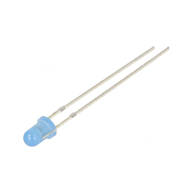 LED 3mm Albastru 750-1120mcd 30° Convex 102mW | Electronic-mag.ro | Componente Electronice