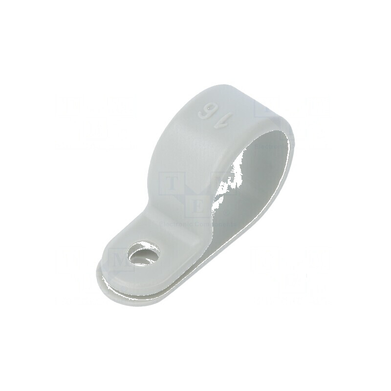 Clipsuri tip P pentru cabluri Ø16mm, lățime 10mm | Electronic-mag.ro | Componente Electronice Clipsuri tip P pentru cabluri Ø16mm, lățime 10mm | Electronic-mag.ro | Componente Electronice