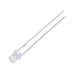 LED 3mm Albastru 330-500mcd 140° Plat | Electronic-mag.ro | Componente Electronice