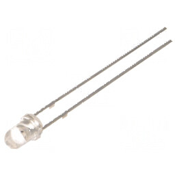 LED 3mm Verde 12VDC 3000-4200mcd 30° Convex | Electronic-mag.ro | Componente Electronice
