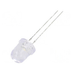 LED 8mm alb cald 8400-10000mcd 30° convex | Electronic-mag.ro | Componente Electronice