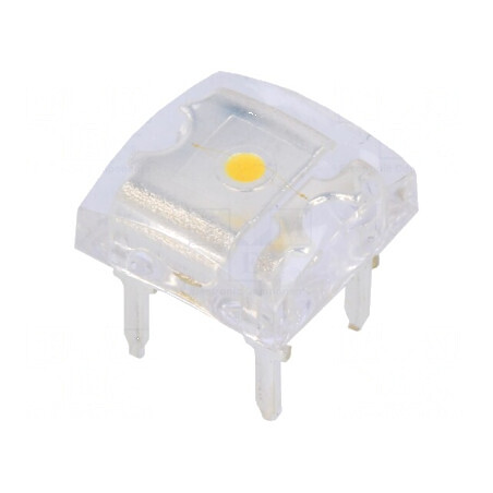 LED Super Flux 7,62x7,62mm Alb Cald 900-1400mcd 140° 30mA | Electronic-mag.ro | Componente Electronice