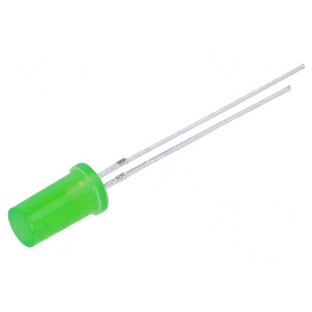 LED 5mm verde 500-750mcd 180° plat nr. term 2 | Electronic-mag.ro | Componente Electronice