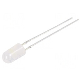 LED alb rece 4,8mm cu clipire 2180÷3000mcd 60° 20mA 3/3,5/5V | Electronic-mag.ro | Componente Electronice