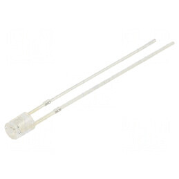 LED 3mm galben 12VDC 68-100mcd 140° concav | Electronic-mag.ro | Componente Electronice