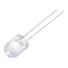 LED galben 8mm 7000mcd 30° convex 5-20V | Electronic-mag.ro | Componente Electronice