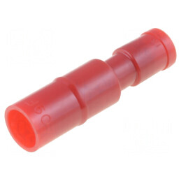 Terminal rotund mamă Ø 4mm 0,75-1,25mm² crimpat pe cablu | Electronic-mag.ro | Componente Electronice